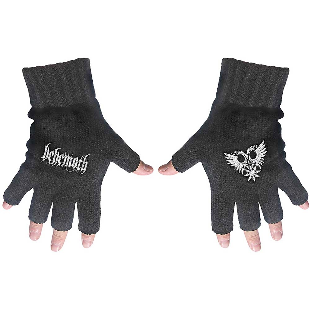 Behemoth - Logo Fingerless gloves - Black
